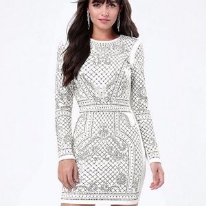 Bebe embellished dress (white/ivory)